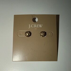J. Crew Gold Textured Earrings